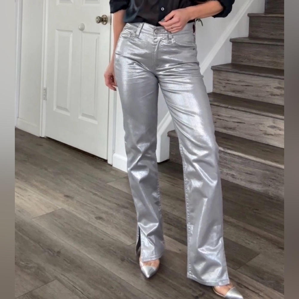 Gap 90's Loose Mid Rise Shimmering Silver‎ Women's Jeans